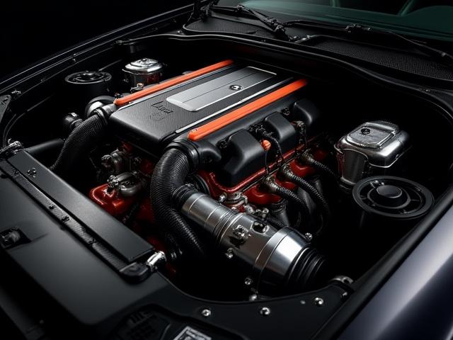 Motor de alto rendimiento detallado